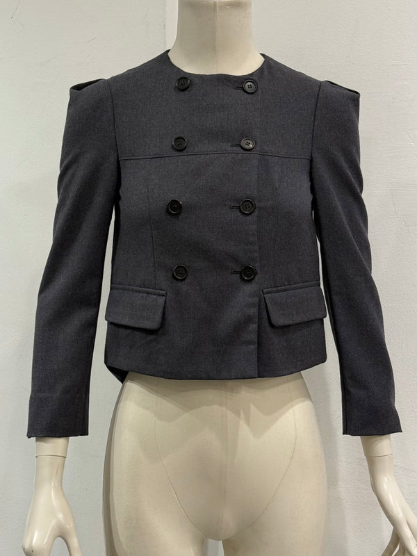2009 Miu Miu cropped double breasted wool jacket