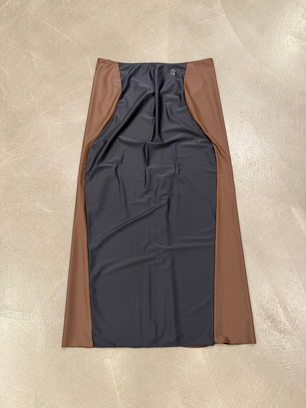 2000s Fendi stretch top and long skirt set