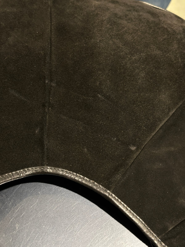 2002 Yves Saint Laurent Mombasa black suede bag