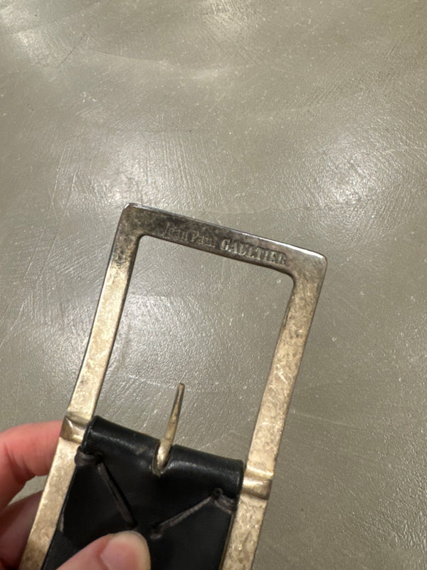1990s Jean Paul Gaultier oversize leather belt