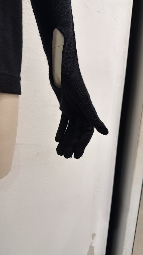 2000s Comme des Garçons glove sleeve knit sweater
