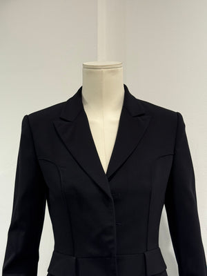 1997 Gucci by Tom Ford runway wool tailored skirt suit set