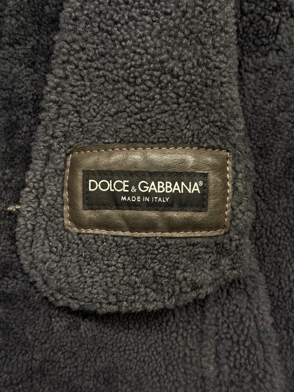 F/W2006 Dolce & Gabbana shearling napoleon coat