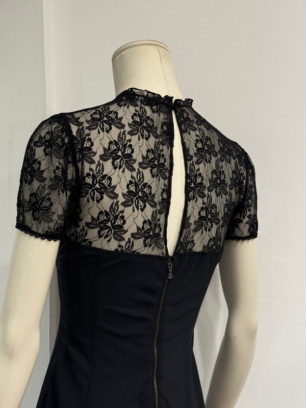 2000s Dolce & Gabbana sheer midi dress