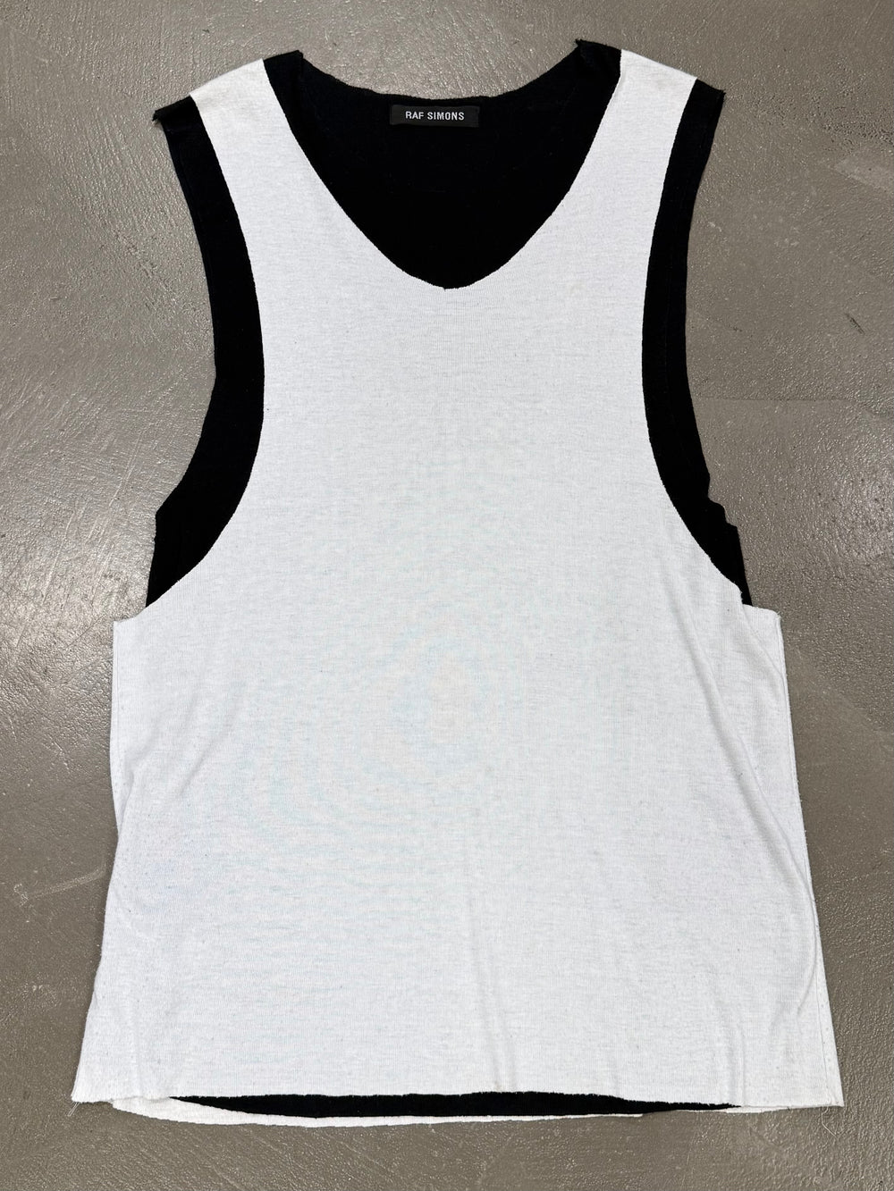 1990s Raf Simons double layer tank top