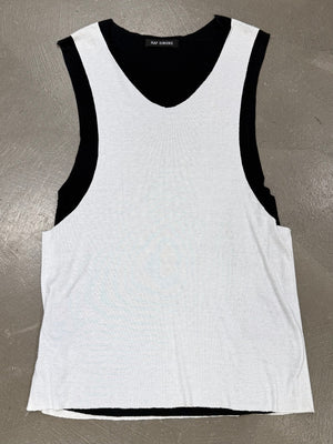 1990s Raf Simons double layer tank top
