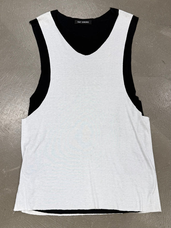 1990s Raf Simons double layer tank top