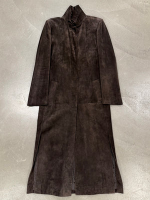 A/W2001 Gucci by Tom Ford long suede coat