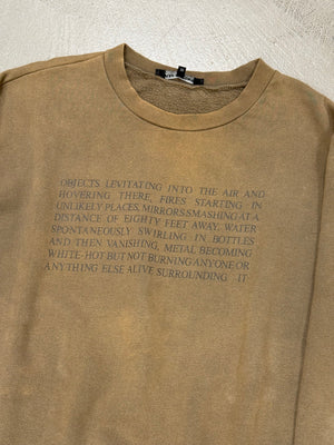 A/W2005 Raf Simons “History of my world” poltergeist objects levitating crewneck