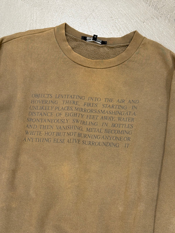 A/W2005 Raf Simons “History of my world” poltergeist objects levitating crewneck