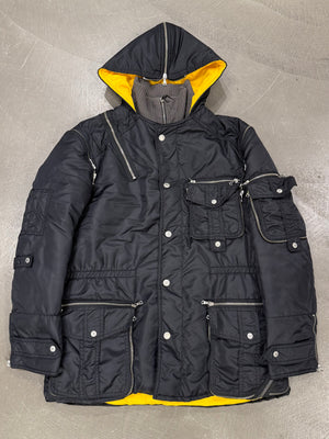 A/W2003 Dolce & Gabbana multi-zipper tornado cargo jacket