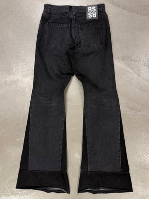 S/S 2021 Raf Simons flared patchwork jeans