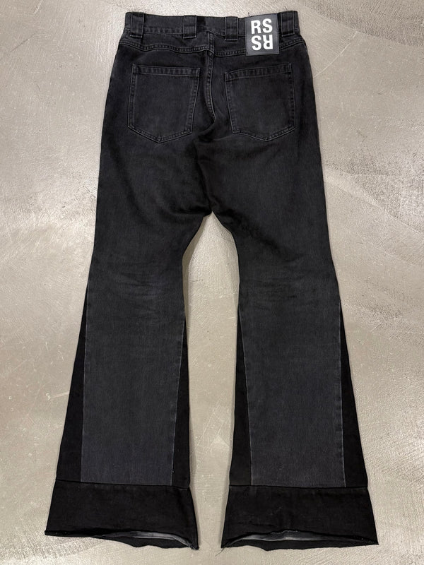 S/S 2021 Raf Simons flared patchwork jeans