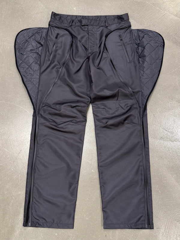 2020 Bottega Veneta ’Butterfly’ Zip Nylon Pants