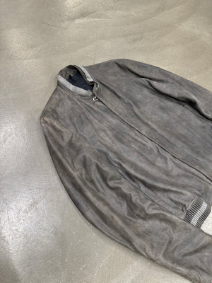 2010s Dior Homme lambskin bomber leather jacket