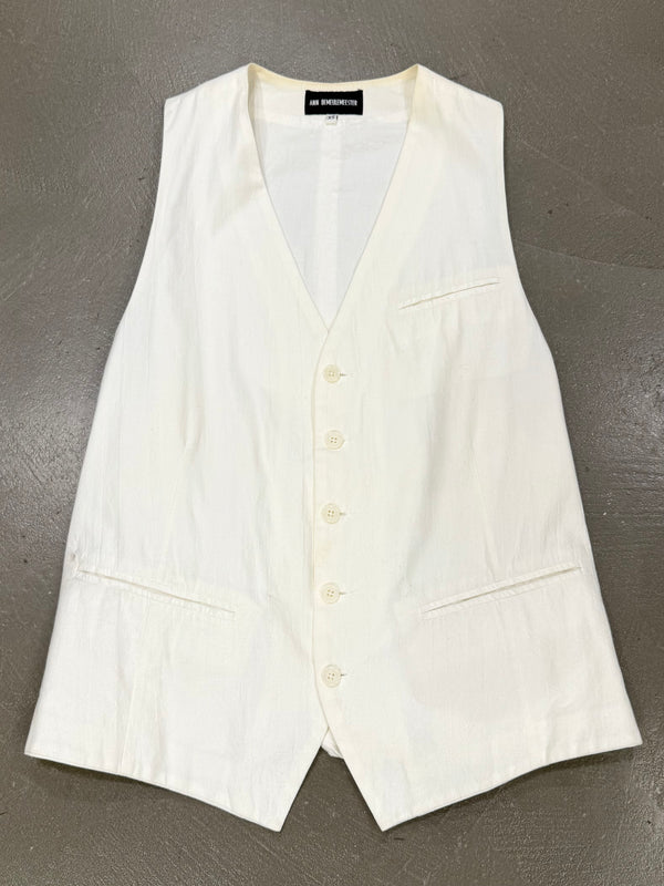 S/S2008 Ann Demeulemeester bondage straps cotton vest