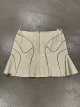 Load image into Gallery viewer, A/W2007 Alexander McQueen golden leather skirt
