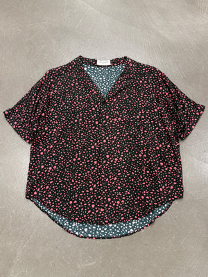 2019 Saint Laurent polka dot print shirt