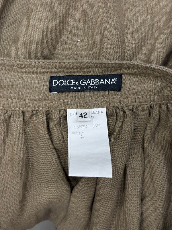 S/S2003 Dolce & Gabbana multi pocket cargo military skirt