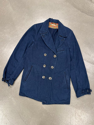 2000s Kapital asymmetrical denim coat