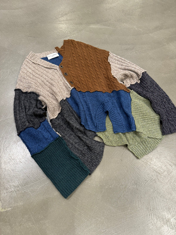 A/W 1996 Dolce & Gabbana patchwork reconstructed sweater