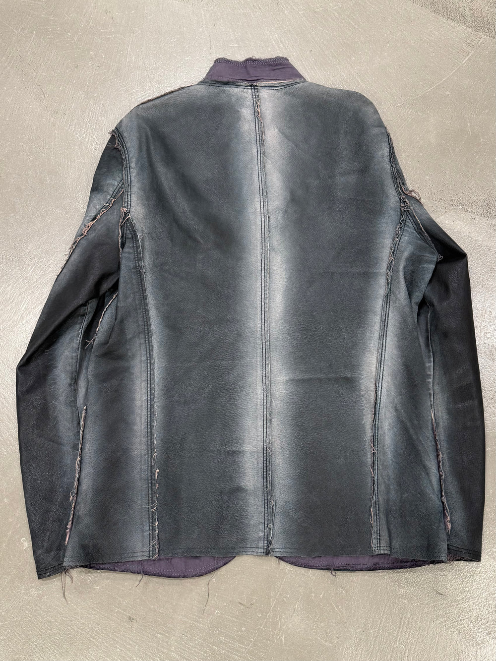 2010s Comme des Garçons pigskin faded leather jacket