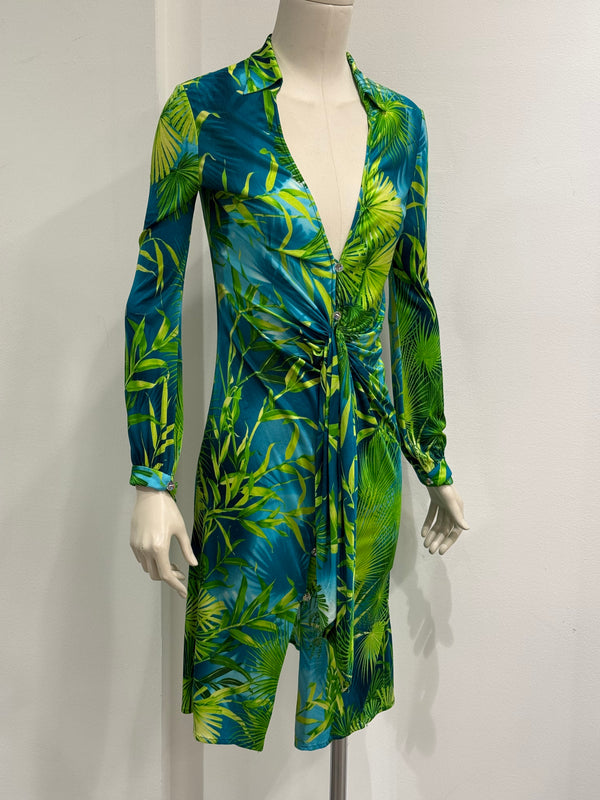 S/S2000 Gianni Versace jungle midi dress