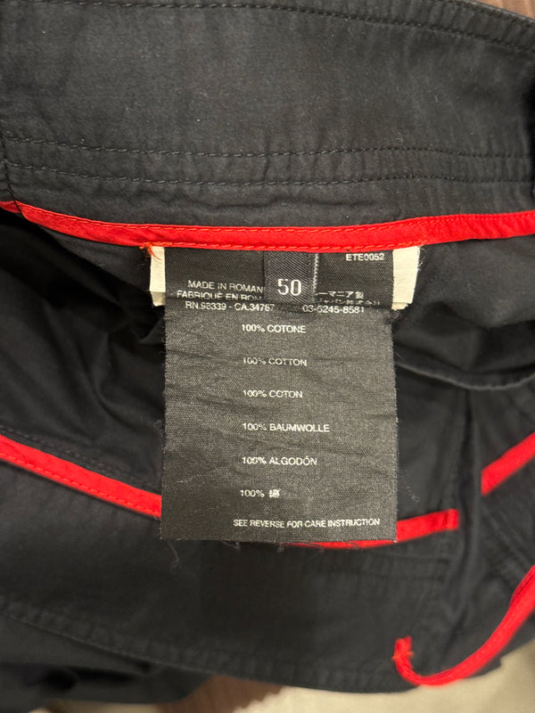 2000s Prada lace up multi-zip nylon astro cargo pants