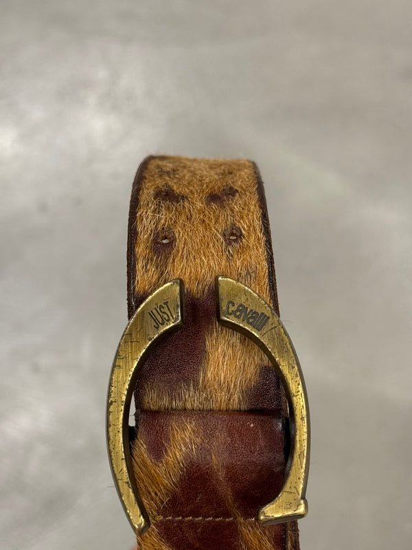 2000s Cavalli pony hair belt