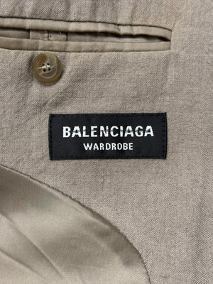 2022 Balenciaga tailored linen blazer