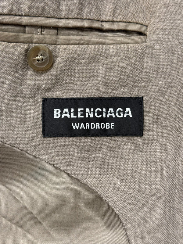2022 Balenciaga tailored linen blazer