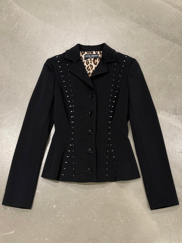 A/W2003 Dolce & Gabbana hook eyelet blazer jacket
