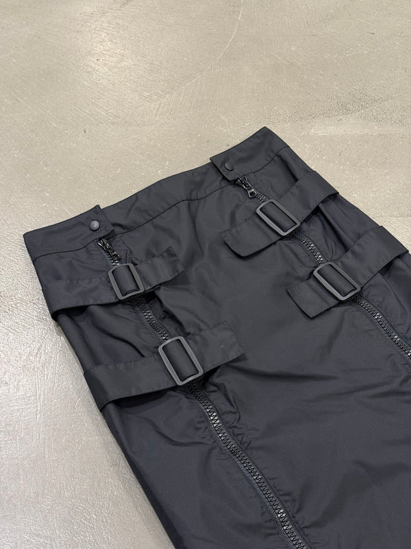 1999 Miu Miu technical utility zipper skirt