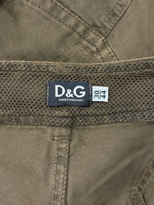 2003 Dolce & Gabbana multi pocket full zip utility cargo pants