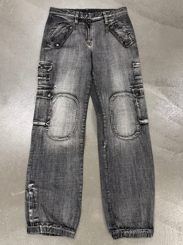 2000s Dolce & Gabbana heavy cotton faded cargo pants