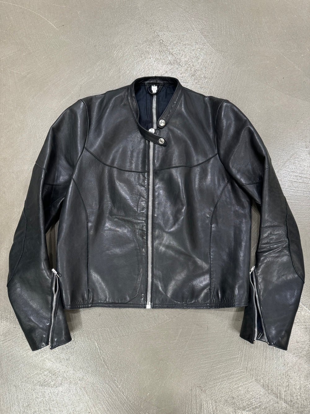 S/S2011 Acne Studios back zip leather jacket