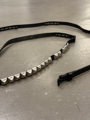 2000s Dior by Hedi Slimane studded leather belt
