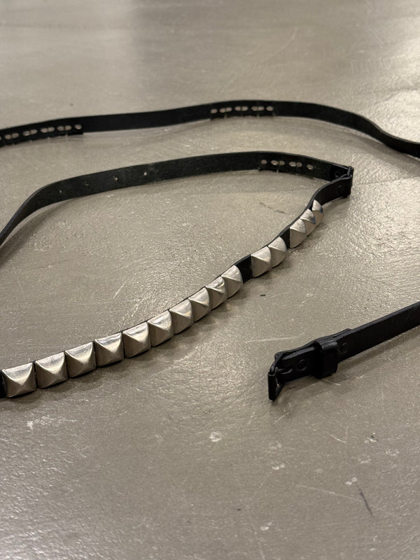 2000s Dior by Hedi Slimane studded leather belt