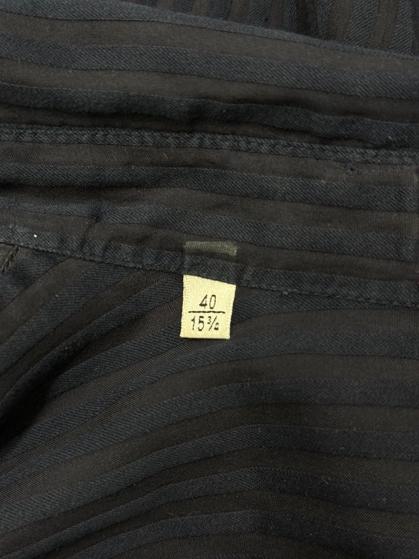 2010s Saint Laurent pinstripe poplin sheer shirt