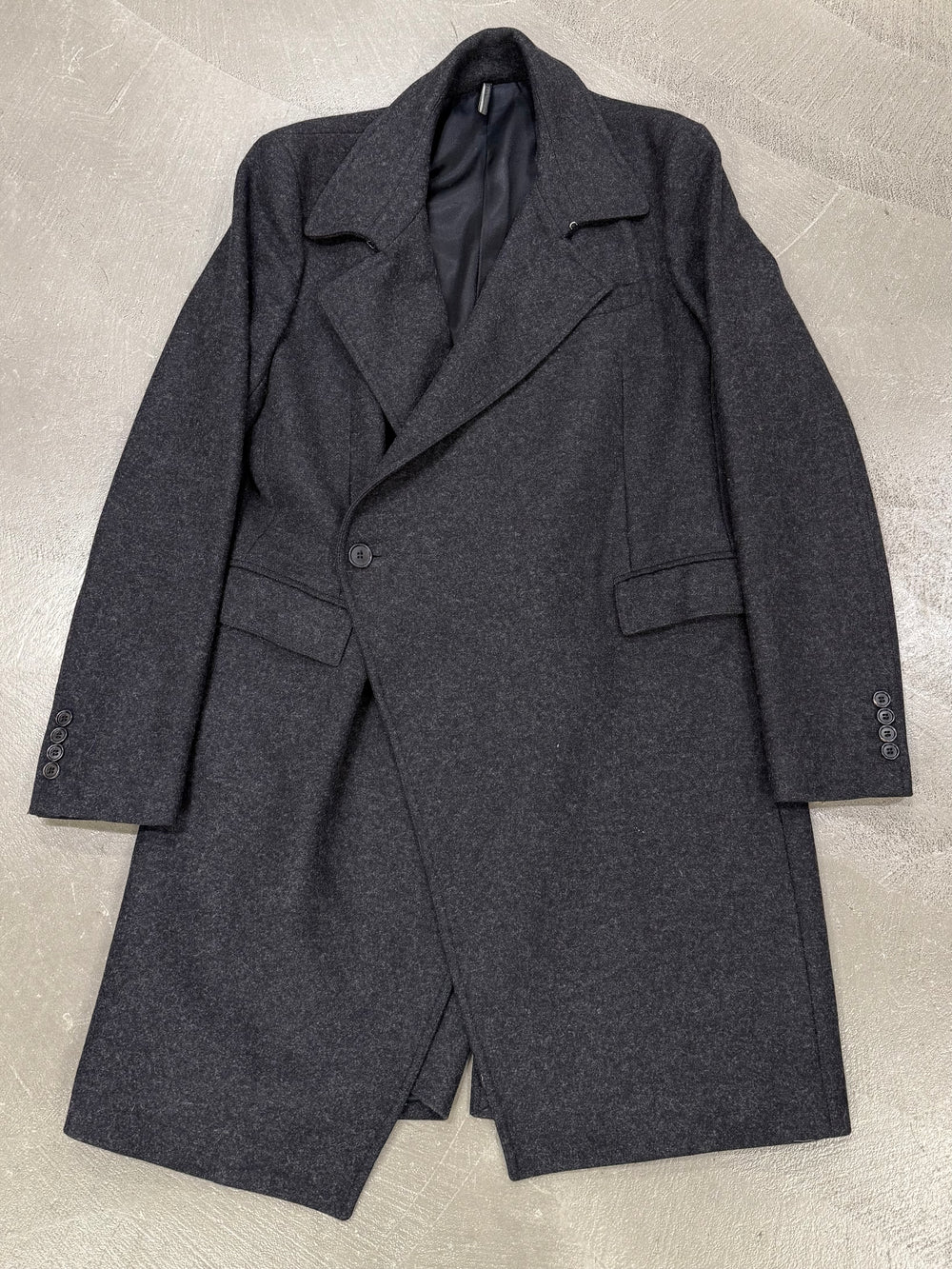 A/W2008 Dior Homme Asymmetrical wool coat