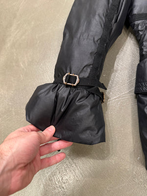 1990s Roberto Cavalli harness bondage puffer jacket
