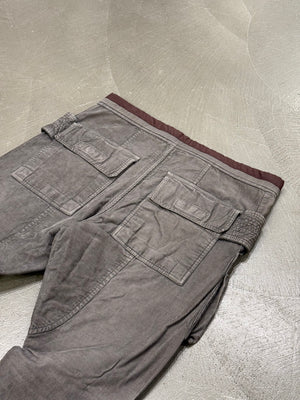 2015 Rick Owens creatch drawstring cargo pants