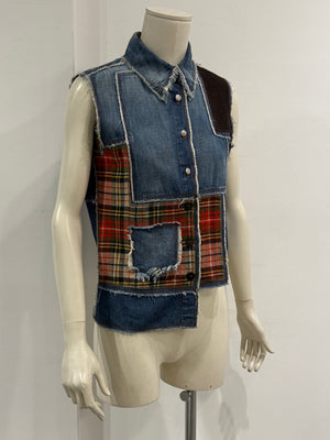 2000s Jean Paul Gaultier patchwork vest