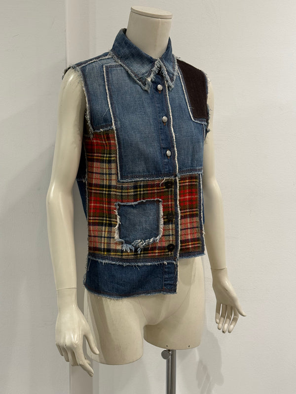 2000s Jean Paul Gaultier patchwork vest