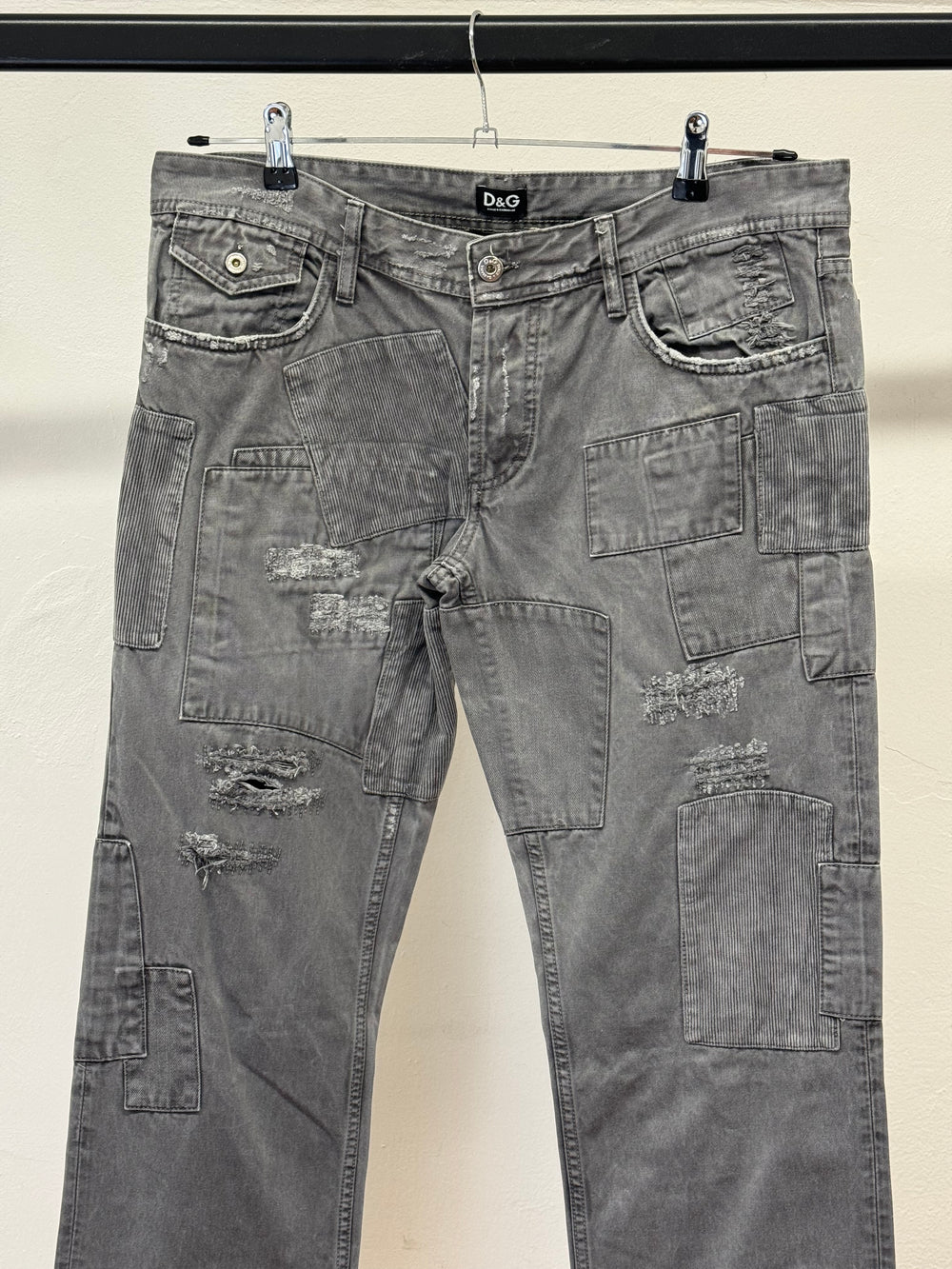 2000s Dolce & Gabbana patchwork jeans