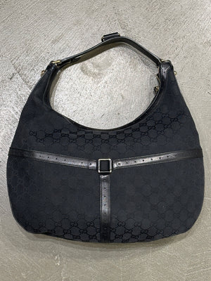 2000s Gucci GG canvas web hobo bag