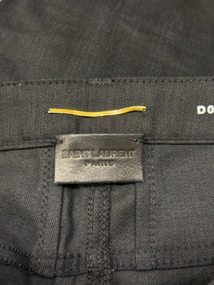 2015 Saint Laurent by Hedi Slimane distressed skinny jeans