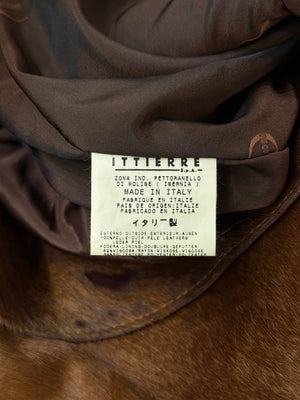 A/W2004 Roberto Cavalli pony hair leather coat