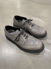 Load image into Gallery viewer, 2000s Prada grey leather derby shoes
