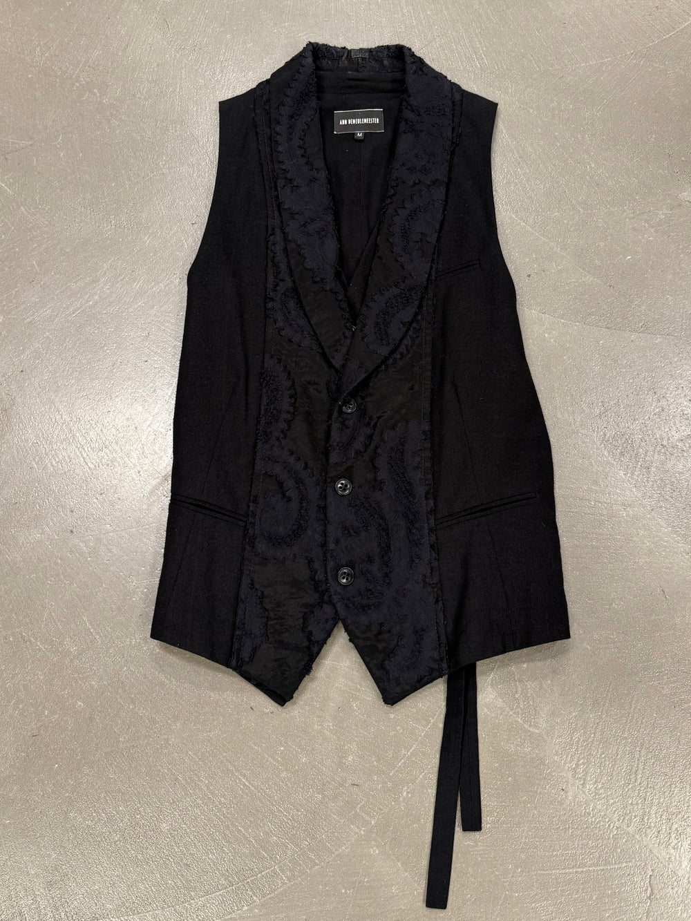 Ann Demeulemeester double layer bondage vest